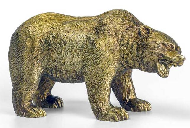 Бронзовая статуэтка Медведь